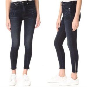 Rag & Bone Womens Size 25 Modele O-Ring Zip Ankle Skinny Jean Stretch